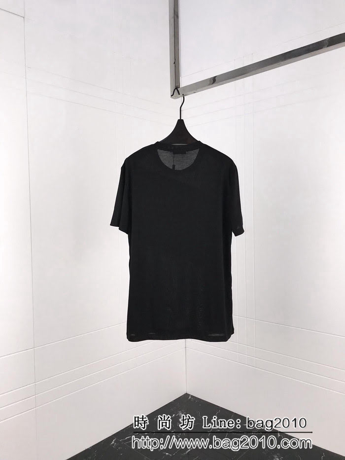 FENDI芬迪 19ss早春新款 FF彩色拼LOGO印花 男款短袖T-shirt ydi1681